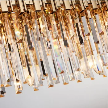 2018 Nye luksus krystal lysekrone moderne belysning til stuen, spisestuen guld krystal lysekrone LED-lys