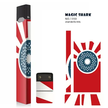 2019 Høj Kvalitet USA Flag Kraniet Ujævn Mærkat PVC for Juul Skin Sticker til Juul Elektronisk Cigaret