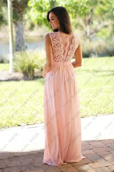 2019 ny brudepige kjoler plus size 2-26w lange blonde da dama de honra voksen elegante vestido de festa