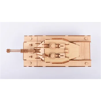 2019 Nye DIY 214pcs Høj præcision Laserskæring 3D Puslespil i Træ Basswood Puslespil Model -Tank Model Kits