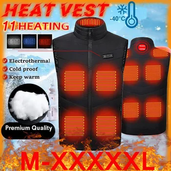 2020 11 Opvarmede Zoner Varme Vest Vaskbar Usb-Opladning, Varme Varm Vest Styre Temperaturen Udendørs куртка с подогревом