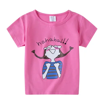 2020 Børn 's Bomuld Top Tegnefilm Casual T-Shirt Drenge Piger Sportstøj T - Shirts Baby Piger Children 's Wear