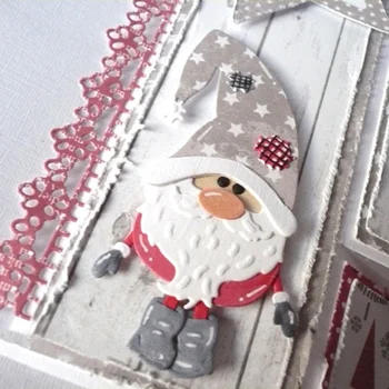 2020 Christmas Santa Claus Sæt Spåntagende Dør Stencil Scrapbooking Prægning 2020 Ny Jul Håndværk Frimærker