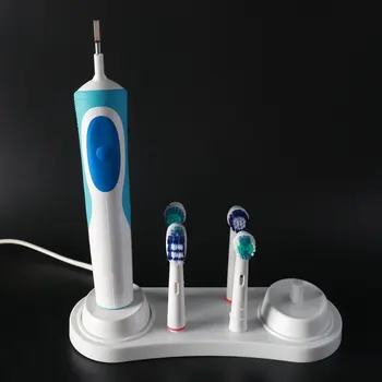 2020 Elektrisk Tandbørste Holderen Hvid 2 Tandbørste Stander Base Støtte Holderen 4 Tandbørste Hoveder Base Med 1-Opladeren, H