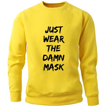 2020 Harajuku Streetwear Bare Bære Mamn Maske Mænd Hættetrøjer Mandlige Crewneck Sweatshirts og Trøjer Træningsdragter Jumper med sportstøj