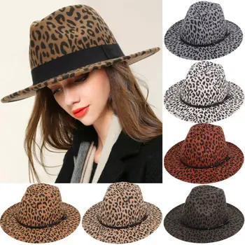 2020 Mode Trend Mænd Kvinder Efterår Og Vinter Vintage Wide Brim Fedora Hat Følte Jazz Cap Panama Cap Britisk Retro Uld Hue