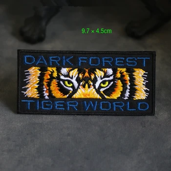 2020 Mørke Skov Tiger Personlighed Tre-krop Broderi Taktiske Kapitel Søm Hot 3M Læder selvklæbende Velcro