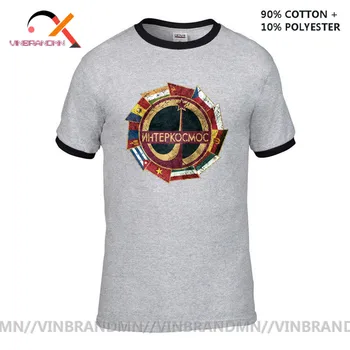 2020 Nye ankomst Vintage Emblem hip hop Retro T-Shirt Mænd CCCP Yuri Interkosmos Internationale V01 T-Shirt mand Toppe Hipster shirt