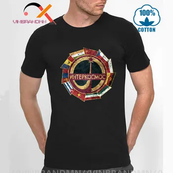 2020 Nye ankomst Vintage Emblem hip hop Retro T-Shirt Mænd CCCP Yuri Interkosmos Internationale V01 T-Shirt mand Toppe Hipster shirt