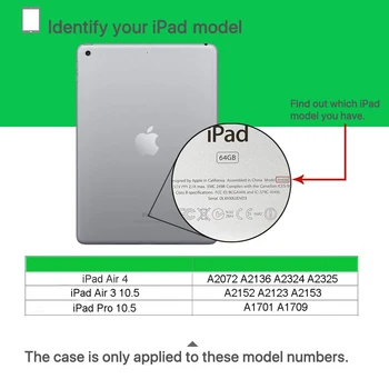 2020 NYE iPad Luft 4 Slim-folio Stand Tilfælde 10.9 