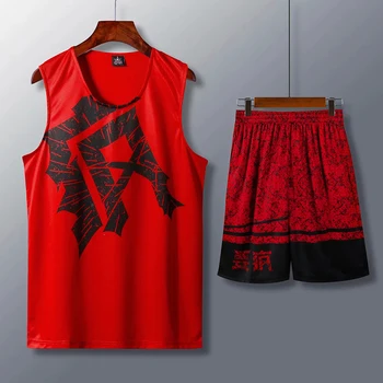 2020 Nye Voksne sportstøj basketball træningstrøje sæt Mænd tom college træningsdragter åndbar sport basketball uniformer