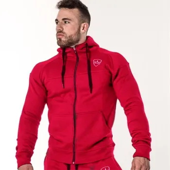2020 Vinter Nye Mænd Bomuld Hoodie Sweatshirt Mand Mode Sportstøj Mandlige Fitnesscentre Trænings-Og Hættetrøjer Træning Toppe Bjergigning Pels