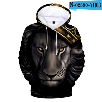 2021 3D The Lion King Hættetrøjer Mænd/Kvinder af Høj Kvalitet Hoodie 3D Printet The Lion King Sweatshirt Børn Street Wear Stil