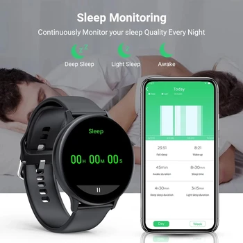 2021 Bluetooth-Call ur, Smart ur Til mænd Og kvinder på Fuld tryk fitness tracker blodtryk Smart ur, Smart ur damer