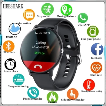 2021 Bluetooth-Call ur, Smart ur Til mænd Og kvinder på Fuld tryk fitness tracker blodtryk Smart ur, Smart ur damer