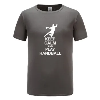 2021 bomuld S-2XL Mode Nye T-shirt Mænd kortærmet Sommer Tees Bevare Roen Og Spille Håndbold Tshirt Brev Print T-shirt