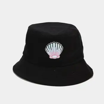 2021 bomuld Tegnefilm shell broderi Bucket Hat Fiskeren Hat til udendørs rejse hat Solen Cap Hatte til Mænd og Kvinder 160