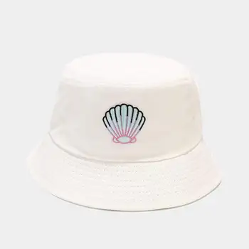 2021 bomuld Tegnefilm shell broderi Bucket Hat Fiskeren Hat til udendørs rejse hat Solen Cap Hatte til Mænd og Kvinder 160