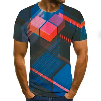 2021 Cool Fashion Tre-dimensionelle 3D-Vortex-T-shirt til Mænd, Kvinder Mode 3D-T-Shirt med Korte Ærmer Harajuku Hip Hop Nye Hot Salg