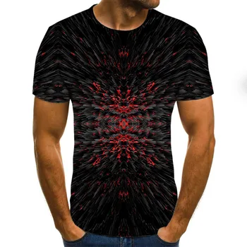 2021 Cool Fashion Tre-dimensionelle 3D-Vortex-T-shirt til Mænd, Kvinder Mode 3D-T-Shirt med Korte Ærmer Harajuku Hip Hop Nye Hot Salg
