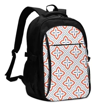 2021 Cool Udskrivning Laptop Backpack Traditionelle Etniske arabisk tyrkisk Mønster USB-Opladning Rejse Kvinder Mandlige Skole Mochila