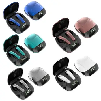 2021 E68 Bærbare Bluetooth-Headset Sport TWS Vandtæt Mini Trådløse Hovedtelefoner Digital Display Musik i Stereo Øretelefoner Nieuwkomers