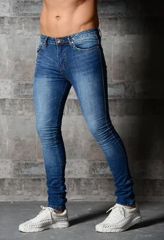 2021 Forår Sommer Nye Jeans Mænd New Classic Enkel Streng-og-Elastik Mænds Almindelig Casual Jeans