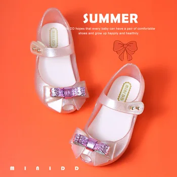 2021 foråret og sommeren nye piger sandaler børn jelly sko, non-slip og vandtæt beach beach bue prinsesse sandaler