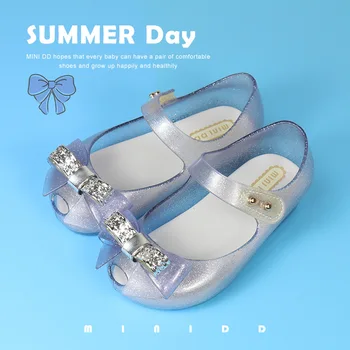 2021 foråret og sommeren nye piger sandaler børn jelly sko, non-slip og vandtæt beach beach bue prinsesse sandaler