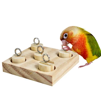 2021 Fugle Papegøje Træ Platform, Intelligens, Uddannelse Tygge Puslespil Toy Blok Pet Pædagogiske Gaver