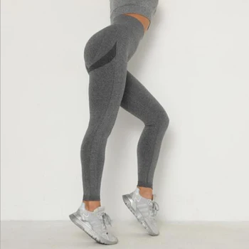 2021 Hot Women Fitnesscenter Sømløs Strikket hip Sved Yoga Bukser, Sport Fitness Bukser Sexet Hip Leggings Leggings Bukser Activewear