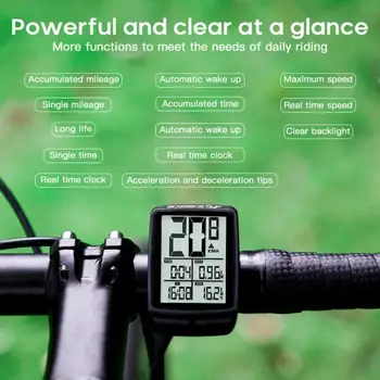 2021 INBIKE IC508 Trådløse Kode Meter Til Udendørs Cykling Cykel Kilometertæller, Hastighed Detektor Vandtæt Cykel Tilbehør
