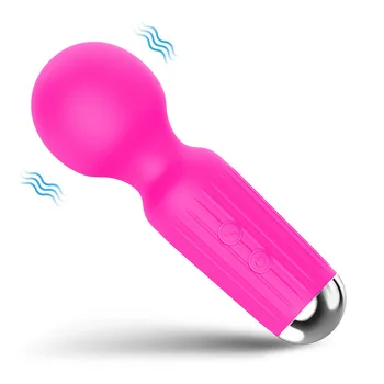 2021 Mini Vibrator AV Magic Wand Kraftfulde 20 Hastigheder af Vibrationer Klitoris Stimulator Massage Sex Legetøj til Voksne Kvinder Masturbator