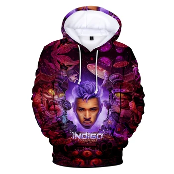 2021 Mode Mønster Design 3d Chris Brown Mænd Hættetrøjer ' s Plus Size Sweatshirt Populære Unge Hætteklædte 3D Street Jakke Pullover Top