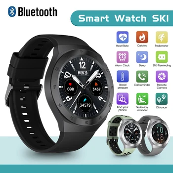2021 Nye 1.3-tommer Fuld-touch Smart Ur til Mænd Sport Watch Bluetooth Opkald Støtte Huawei Samsung Apple Xiaomi Forbindelse