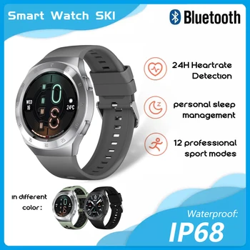 2021 Nye 1.3-tommer Fuld-touch Smart Ur til Mænd Sport Watch Bluetooth Opkald Støtte Huawei Samsung Apple Xiaomi Forbindelse