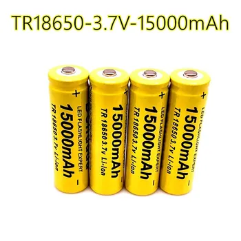 2021 nye 18650 lithium-ion-batteri 15000mah genopladeligt batteri 3,7 V for LED lommelygte eller elektronisk udstyr batteri
