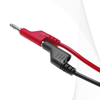 2021 nye 5PCS Banana Plug Test Lead Set Tilbage Probe Kit krokodillenæb Multimeter Wire Kabel Kit for Elektrisk Test værktøj