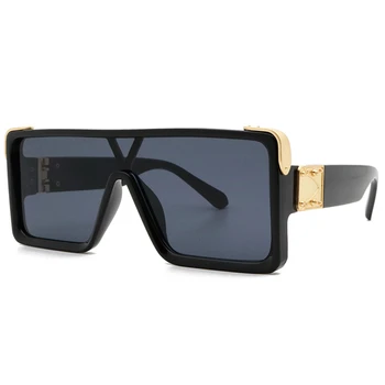 2021 nye firkantede Solbriller brand designer large frame briller