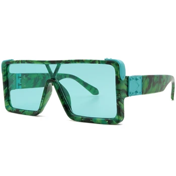 2021 nye firkantede Solbriller brand designer large frame briller