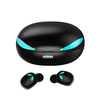 2021 Nye Gaming Øretelefoner TWS Trådløse Bluetooth Hovedtelefoner Touch Stereo Trådløse Professionel Spil Headset Med Opladning Box