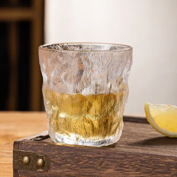 2021 Nye Glas Øl Glas Is Mønster Glas Glacier Hamrede Glas Kreative Vand Glas Tyk Bund Whisky Glas Gave