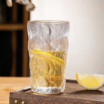 2021 Nye Glas Øl Glas Is Mønster Glas Glacier Hamrede Glas Kreative Vand Glas Tyk Bund Whisky Glas Gave
