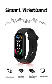 2021 Nye M6 Smart Armbånd Ur Fitness Tracker Sport Smartband Blood Pressure Monitor-Armbånd Mode Mænd Kvinder Smart Band