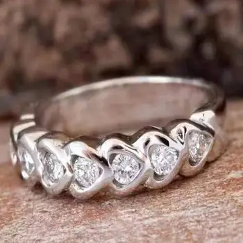 2021 Nye Mode, Enkel Diamant Ring Engagement Ring Solitaire Vielsesringe Koreanske Version Mode Smykker Til Kvinder Bedste Gave