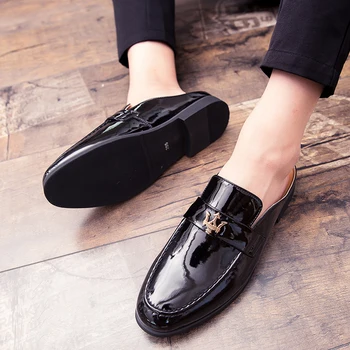 2021 nye mænds mode casual sko bryllupsfest loafers høj kvalitet udendørs muldyr, non-slip lav-top sko
