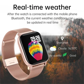 2021 Nye P8 Farve Tv med Smart Ur Kvinder mænd Fuld Touch Fitness Tracker Blodtryk Smart Ur Kvinder Smartwatch til Xiaomi