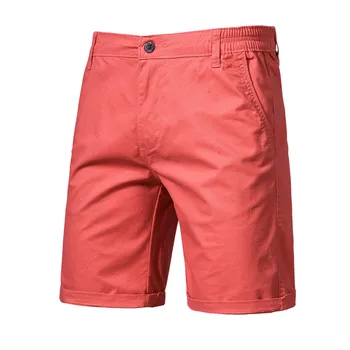 2021 Nye Sommer Solid Shorts Til Mænd Af Høj Kvalitet Casual Business Social Elastisk Talje Mænd Shorts 10 Farver Beach Shorts
