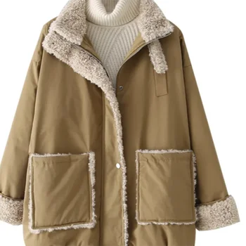 2021 nye stil, bomuld-polstret jakke kvinder short vinter tøj, bomuld-polstret tøj brød tøj løs bomuld-polstret jakke