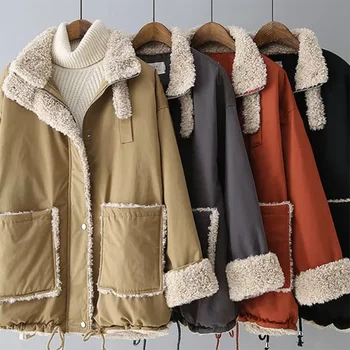 2021 nye stil, bomuld-polstret jakke kvinder short vinter tøj, bomuld-polstret tøj brød tøj løs bomuld-polstret jakke
